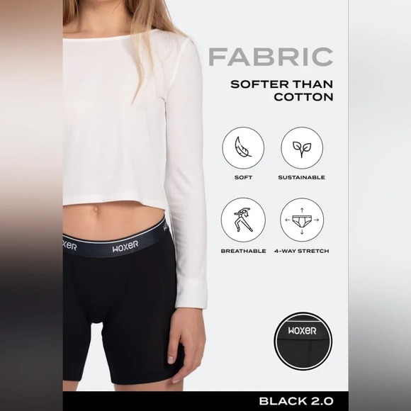 Woxer [2XL] Womens  Boxer Briefs Underwear, Baller 5” Boyshorts Panties - Picture 3 of 6